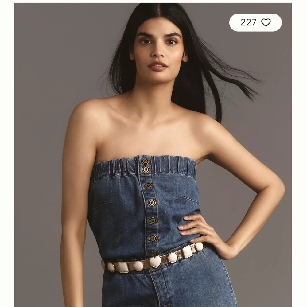 Anthropologie Pilcro Denim Romper - never worn